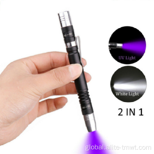 Uv Light Torch New Products Mini Pen Light Black Light Germ Detector Strong Flashlight Led Jewelers Torch Supplier